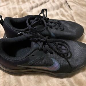 Nike Black and Purple Athletic Sneakers
